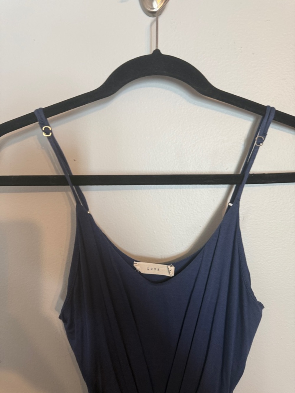 Lush Blue Side Cutout Maxi Tee Shirt Dress Extra Small - Picture 3 of 9